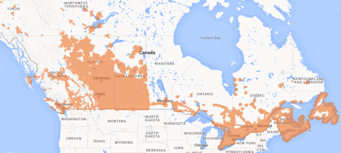 Public Mobile' network coverage Public Mobile' network coverage